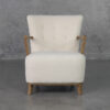 Hilda Cream P290 Fabric Accent Chair - Front