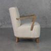 Hilda Cream P290 Fabric Accent Chair - Side