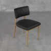 Miston Black P384 Leather Dining Chair