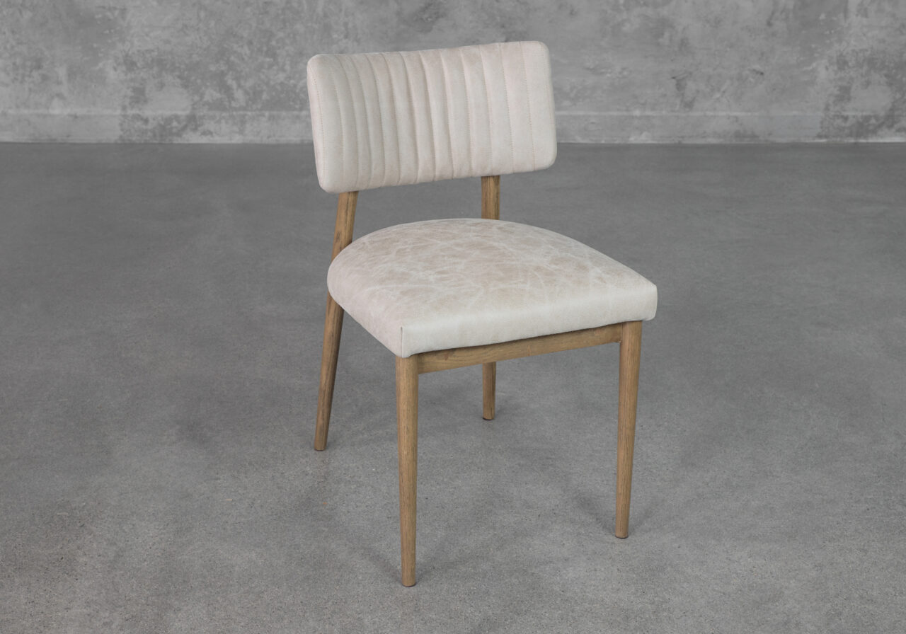 Miston Taupe P382 Leather Dining Chair