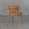 Miston Copper P383 Leather Dining Chair - Back