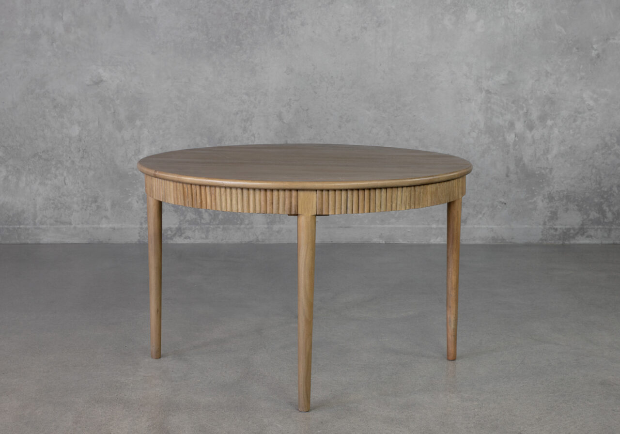 Moldova Mango Round Dining Table - Angle