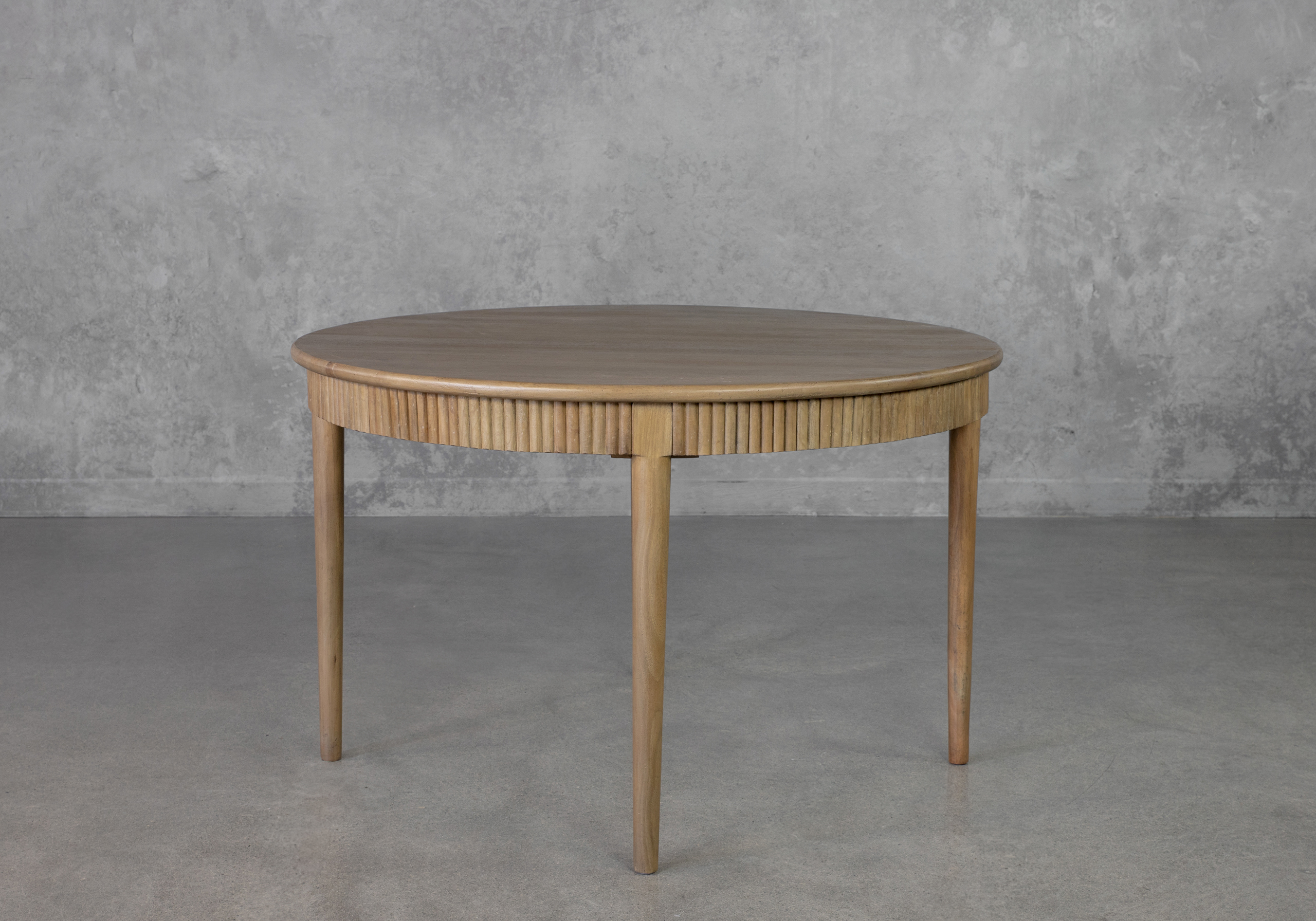 Moldova Mango Round Dining Table - Angle