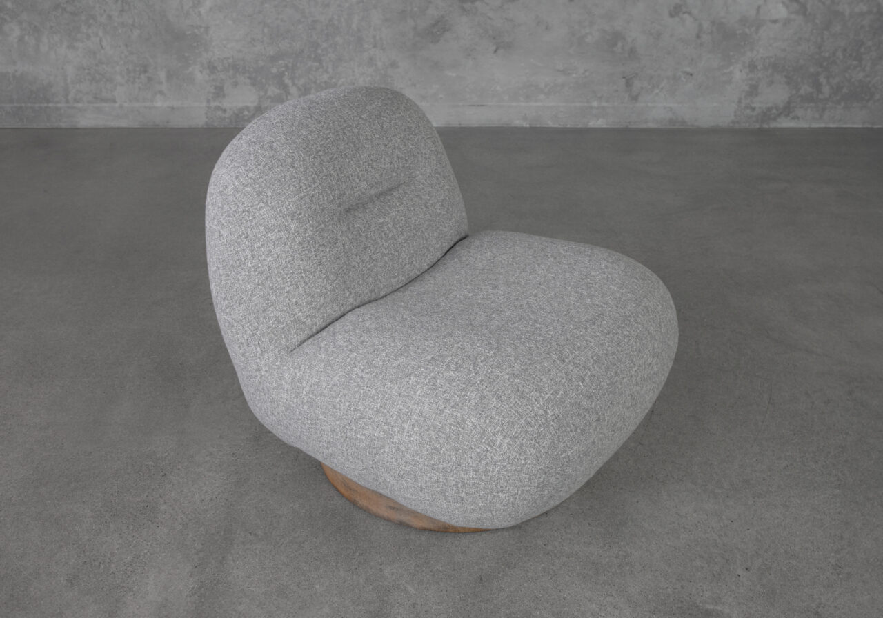 Petrie Grey B1362 Fabric Swivel Chair