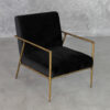 Sezanne Black P658 Fabric Accent Chair