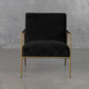 Sezanne Black P658 Fabric Accent Chair - Front