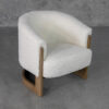 Soco Cream P295 Fabric Accent Chair