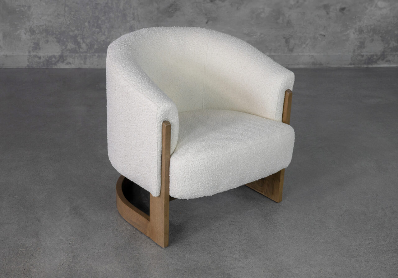 Soco Cream P295 Fabric Accent Chair