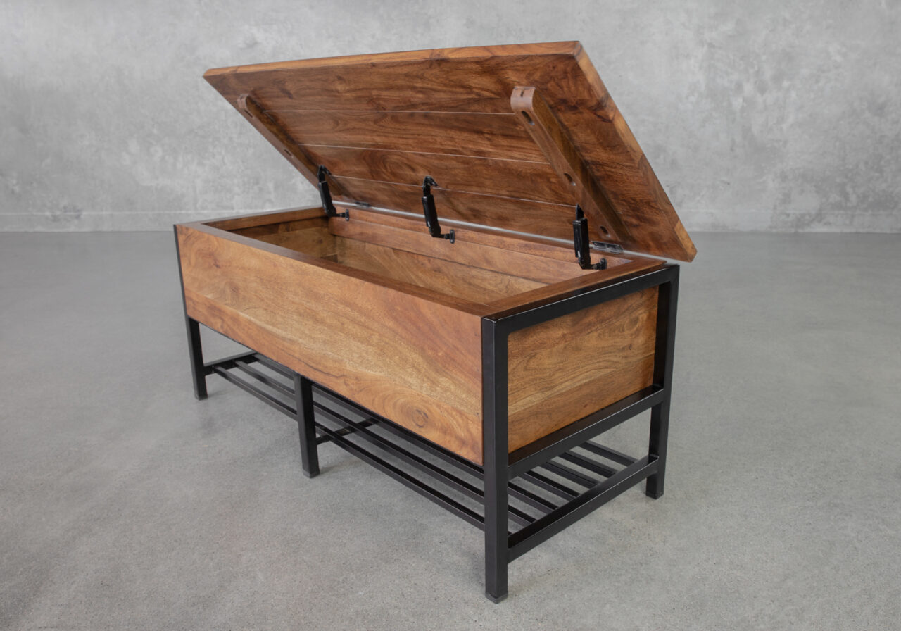 Terry Wood Storage Bench