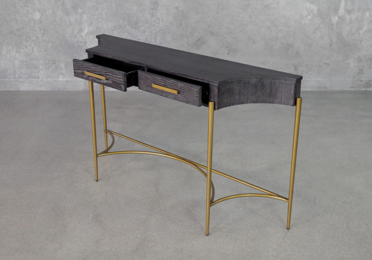 Tiera Ebony Wood Console