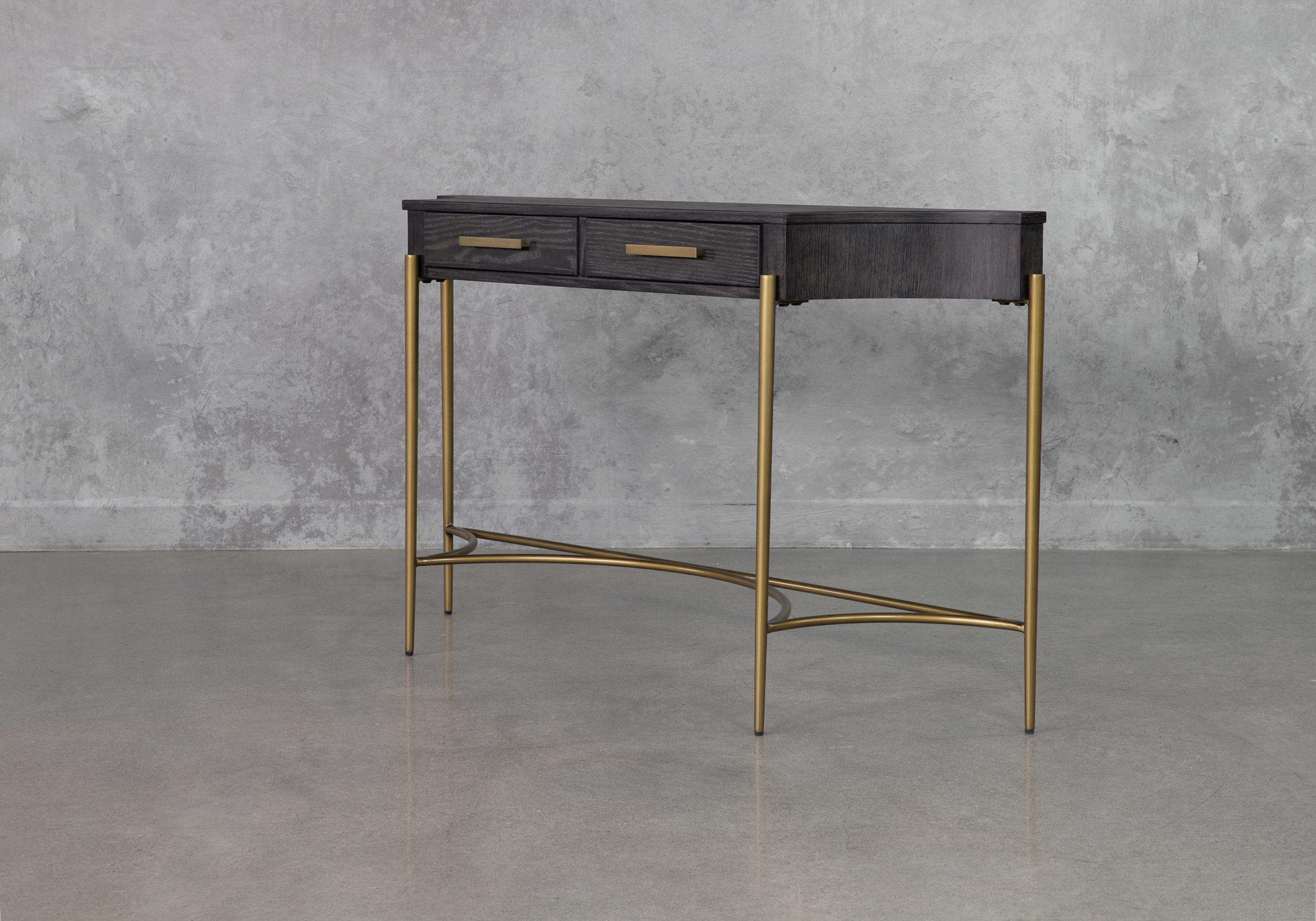 Tiera Ebony Wood Console - Angle