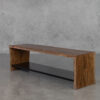 Yukon Wood Dining Bench - Angle