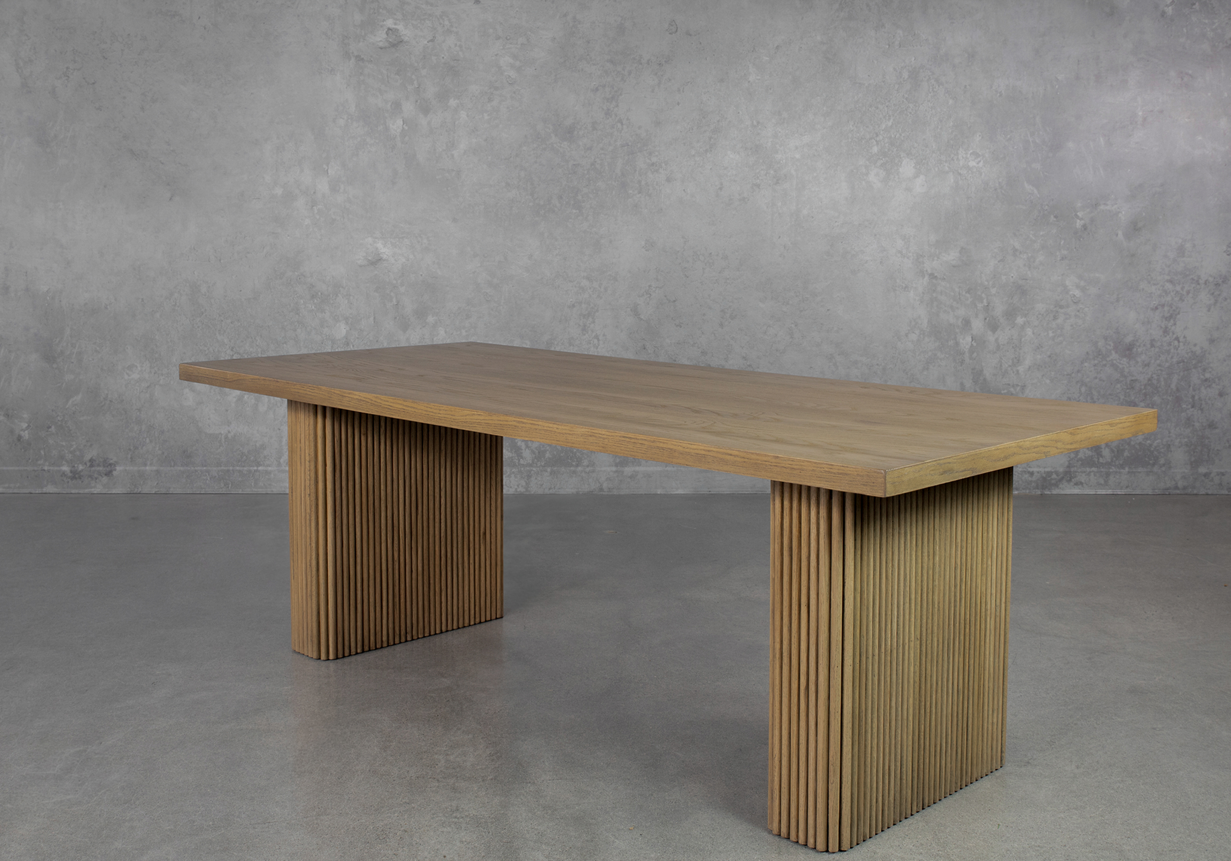 Agustin Wood Dining Table - Angle