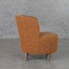 Coco 725 Rust Fabric Accent Chair - Side