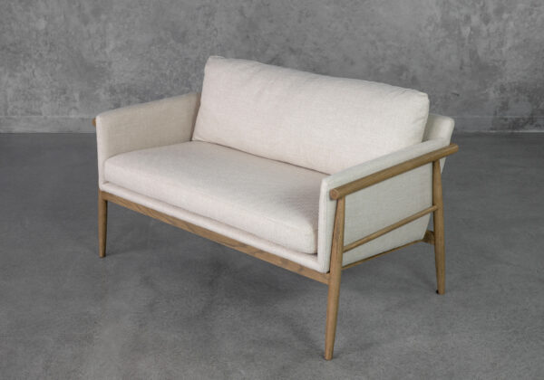 Cresent Wood Base Cream P762 Upholstered Sofa