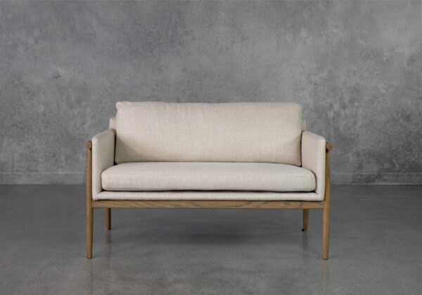 Cresent Wood Base Cream P762 Upholstered Sofa - Front