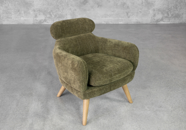 Gigi Green Fabric Accent Chair