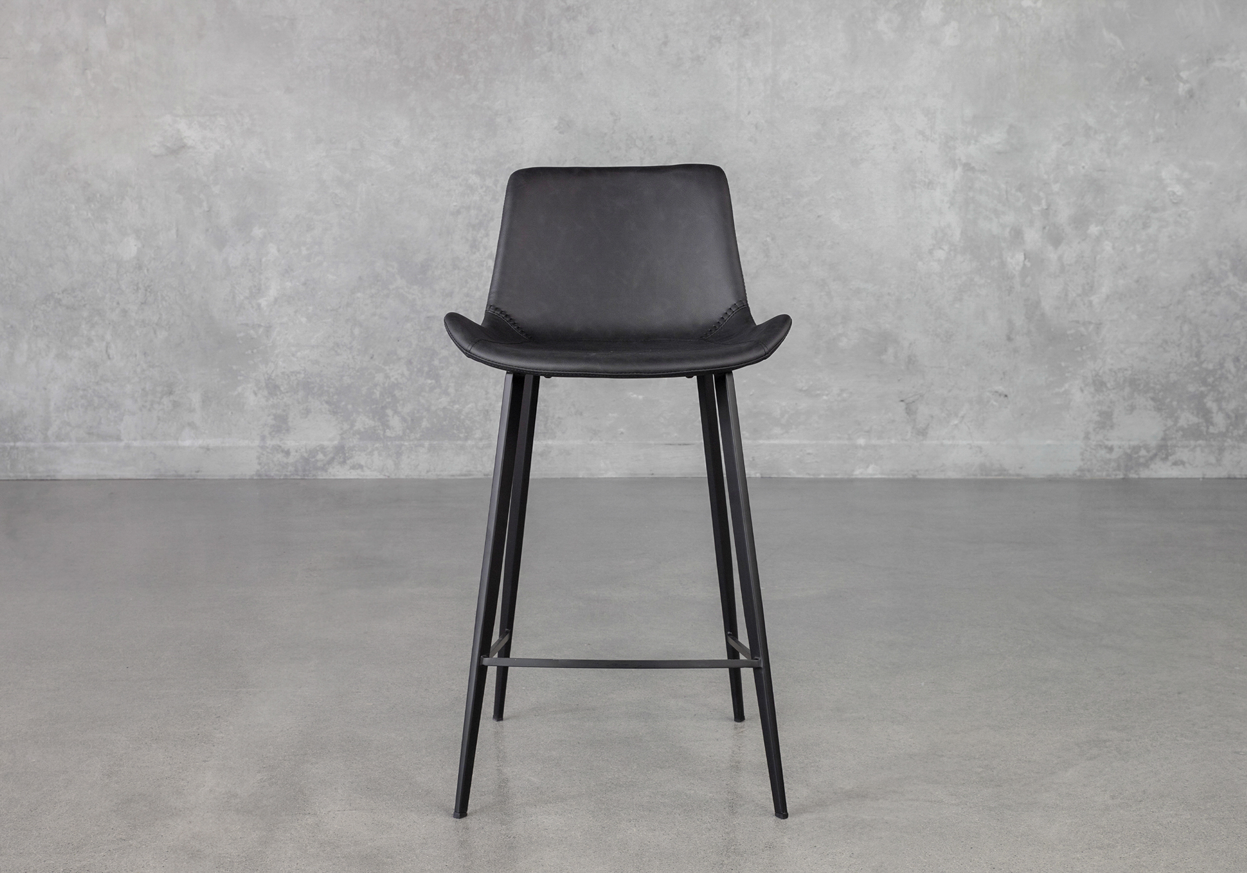 Hype-Raven-Black-Counter-Stool-Front