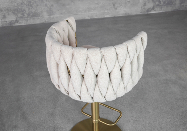 Marcel Cream Fabric Counter Stool - Details